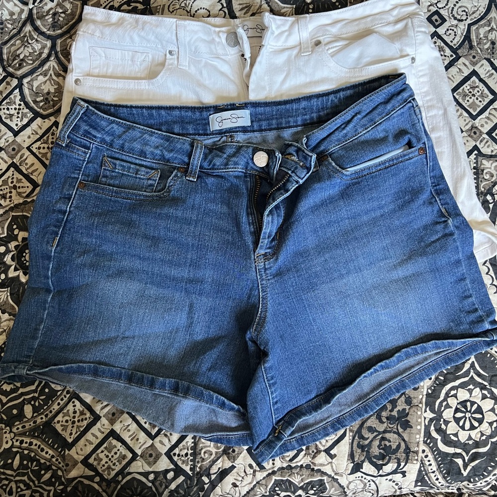 2 pair of Shorts. Stretchy denim. Jessica Simpson brand. Size 10